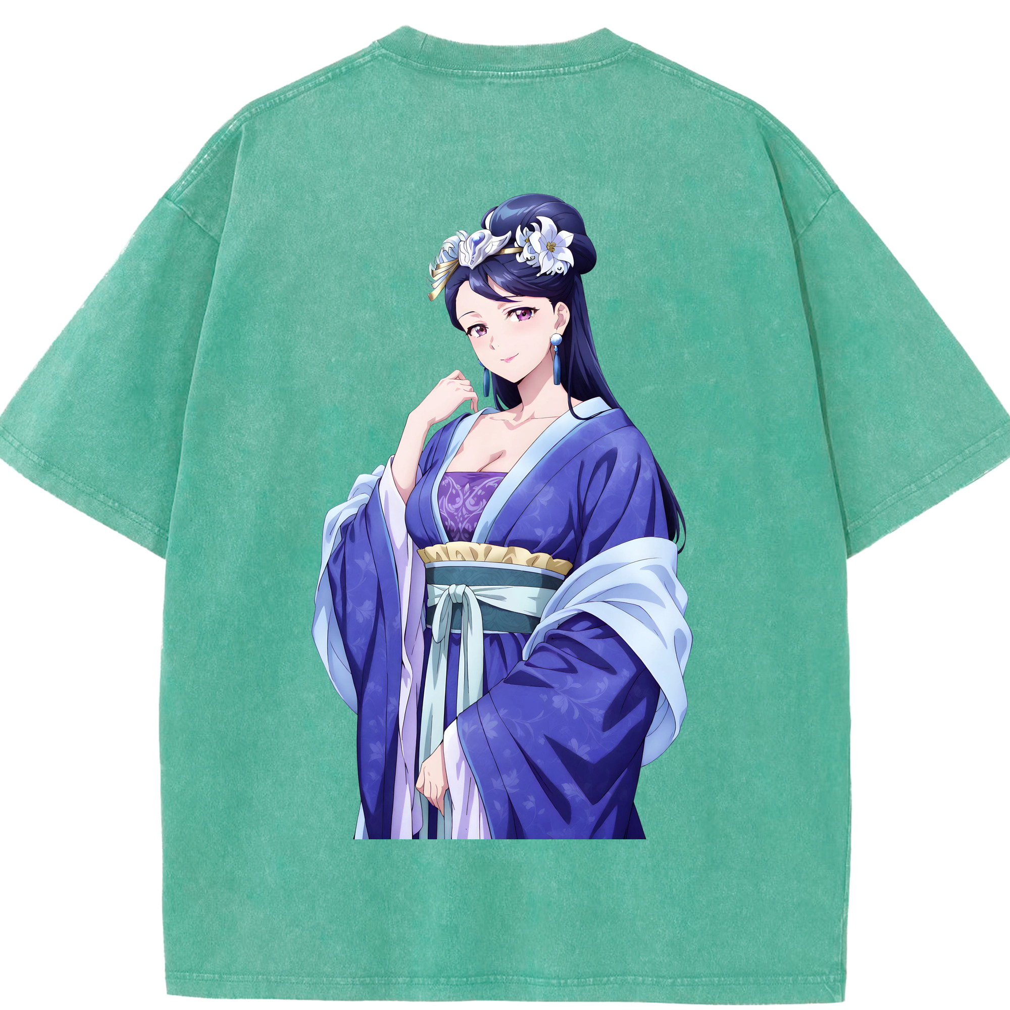 （画像用） 薬屋のひとりごと The Apothecary Diaries 綿100% ヴィンテージ風 半袖Tシャツ（背面プリント）